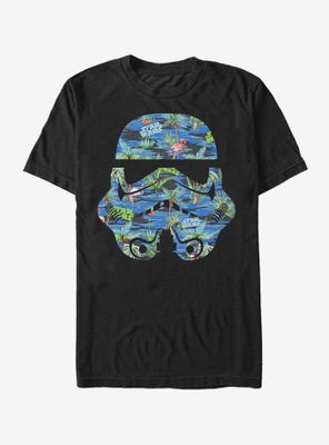 Star Wars Stormtrooper Helmet Flamingo Print T-Shirt