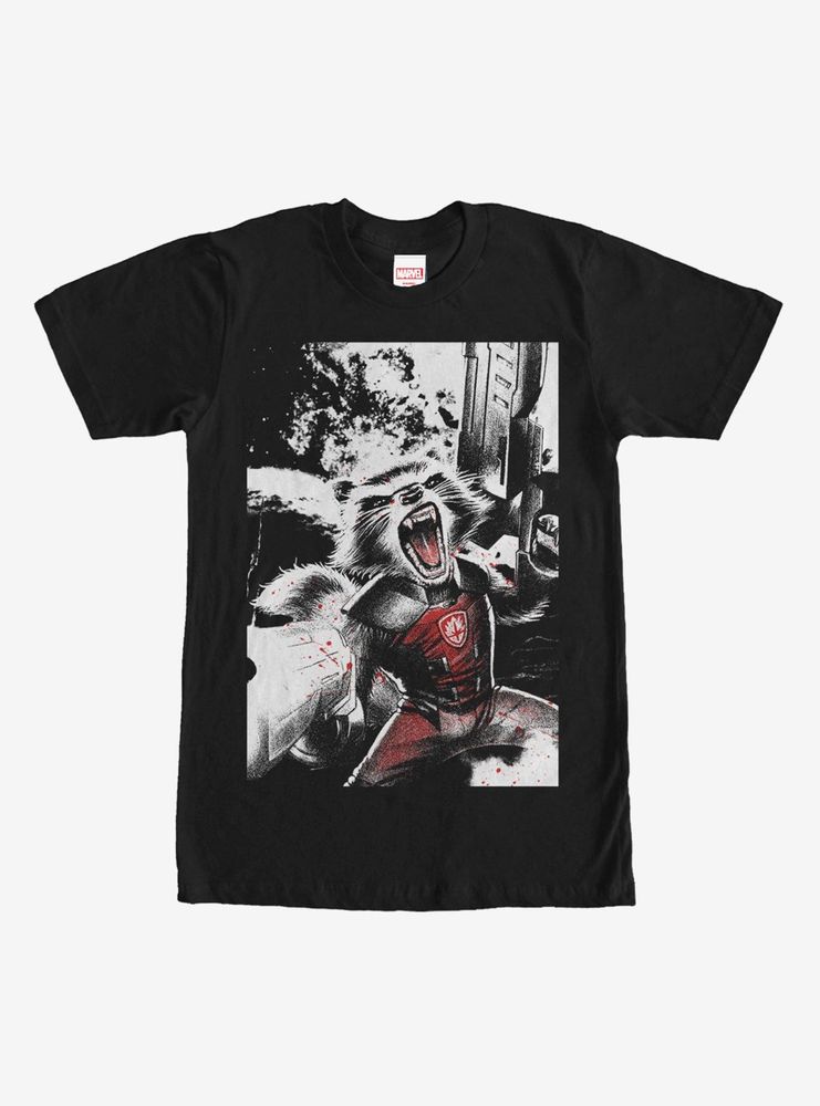 Boxlunch Marvel Guardians of the Galaxy Rocket Roar T-Shirt