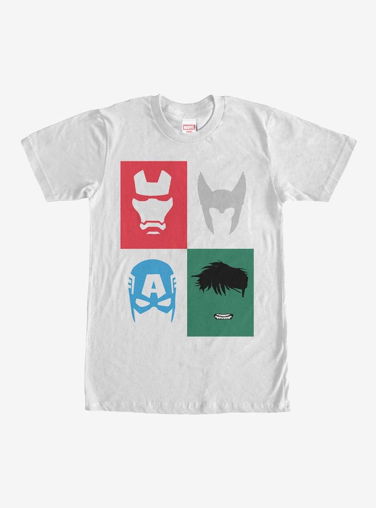 Marvel Avenger Masks T-Shirt