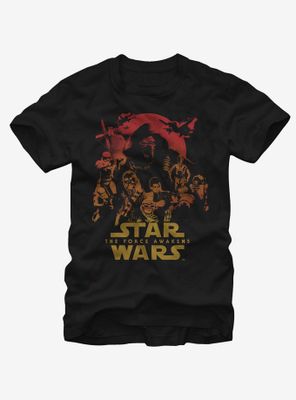 Star Wars The Force Awakens Group Shot T-Shirt