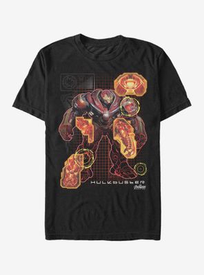 Marvel Avengers: Infinity War Hulkbuster Schematic T-Shirt