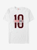 Marvel First 10 Years Anniversary Icon Collage Logo T-Shirt