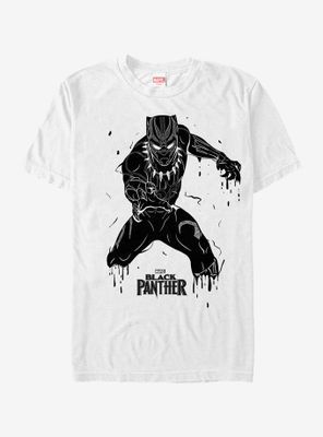 Marvel Black Panther 2018 Drip Pattern T-Shirt