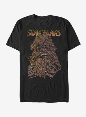 Star Wars Chewie Hair Cartoon T-Shirt