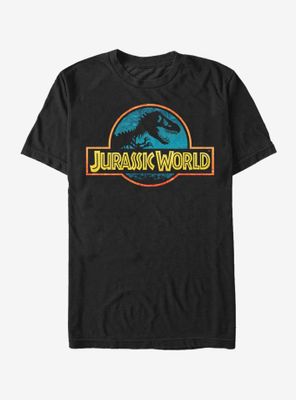 Jurassic World Color Outline Logo T-Shirt