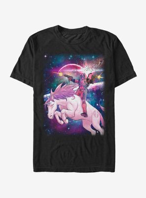 Marvel Legendary Deadpool on Space Unicorn T-Shirt