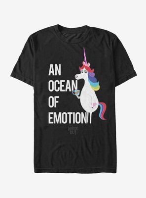 Disney Pixar Inside Out Rainbow Unicorn Ocean of Emotion T-Shirt