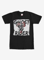 Marvel Ghost Rider Paint Print T-Shirt