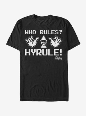 Nintendo Legend of Zelda Who Rules Hyrule T-Shirt