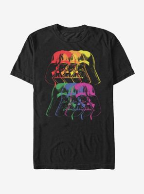 Star Wars Darth Vader Helmet Rainbow T-Shirt