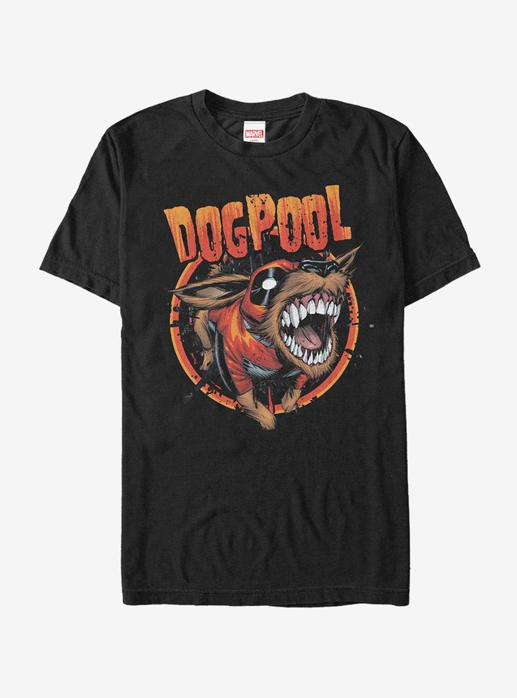 Marvel Dogpool Circle T-Shirt