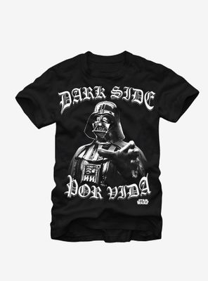 Star Wars Dark Side Por Vida T-Shirt