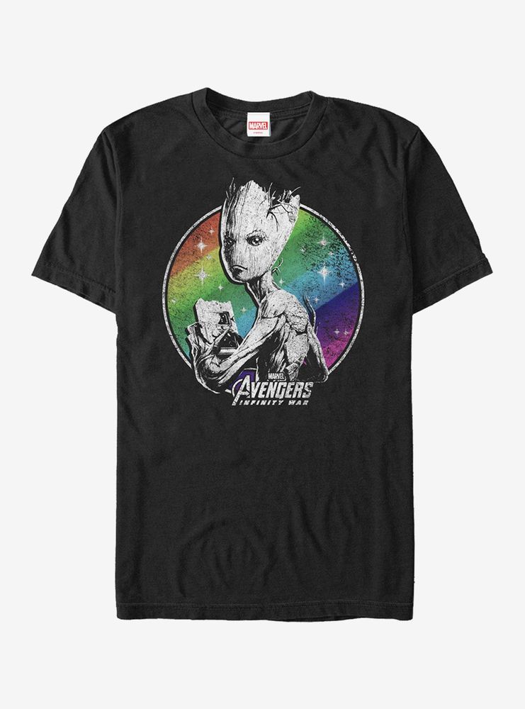 Marvel Avengers: Infinity War Groot Rainbow T-Shirt