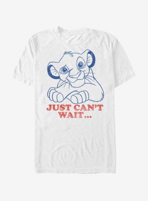 Disney The Lion King Simba Just Can't Wait T-Shirt