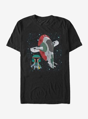 Star Wars Cartoon Boba Fett Slave I T-Shirt