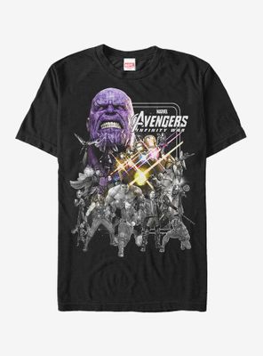 Marvel Avengers: Infinity War Group Grayscale T-Shirt