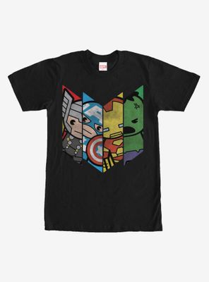 Marvel Avengers Kawaii Panels T-Shirt