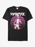 Marvel Gwenpool Retro Circle T-Shirt
