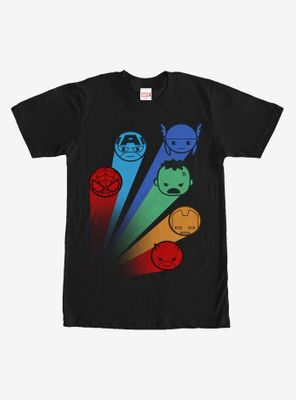 Marvel Avengers Kawaii Rainbow T-Shirt