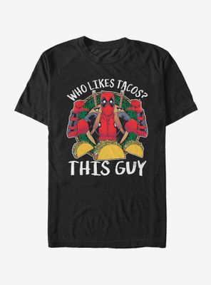Marvel Deadpool Likes Tacos T-Shirt