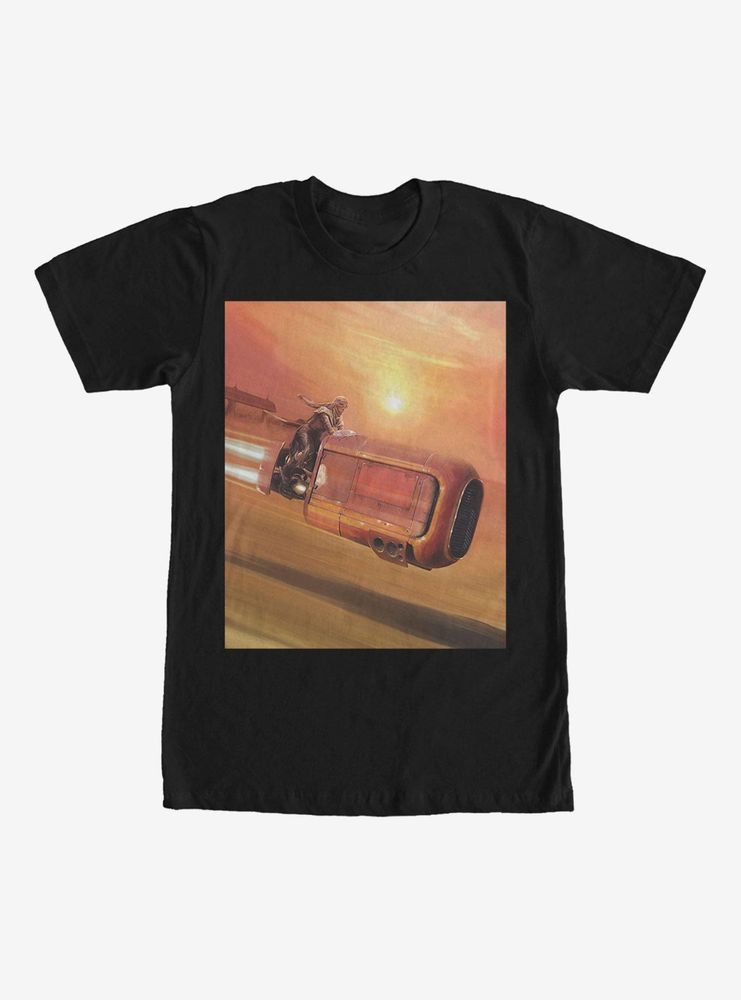 Star Wars Rey Speeder Landscape T-Shirt