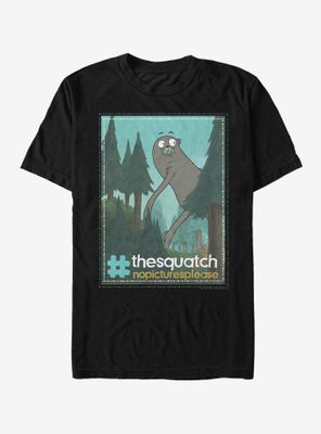 Cartoon Network We Bare Bears The Squatch No Pictures T-Shirt