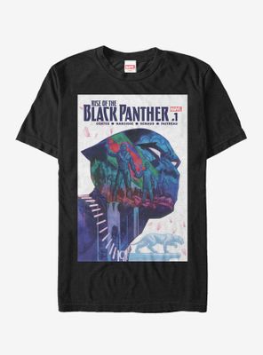 Marvel Black Panther Rise of Comic Book Cover T-Shirt