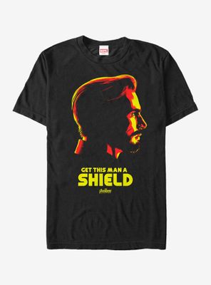 Marvel Avengers: Infinity War Get Captain America a Shield T-Shirt