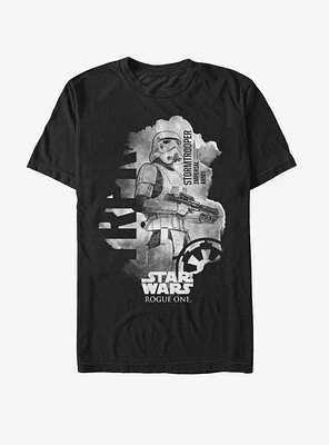 Star Wars Stormtrooper Ripped Page Print T-Shirt