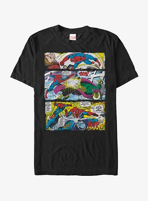 Marvel Spider-Man Comic Book Panels T-Shirt