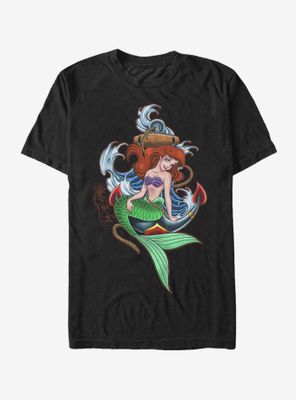 Disney Little Mermaid Ariel Anchor T-Shirt