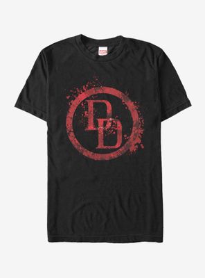 Marvel Daredevil Logo Splatter T-Shirt