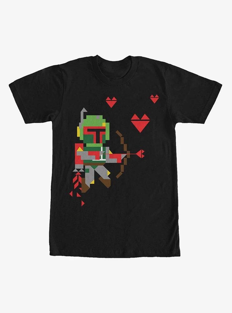 Star Wars Valentine's Day Boba Fett Cupid T-Shirt
