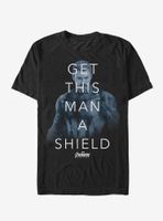 Marvel Avengers: Infinity War Get Man Shield Quote T-Shirt