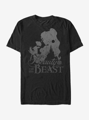 Disney Beauty And The Beast Belle Rose Silhouette T-Shirt