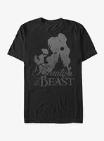 Disney Beauty And The Beast Belle Rose Silhouette T-Shirt