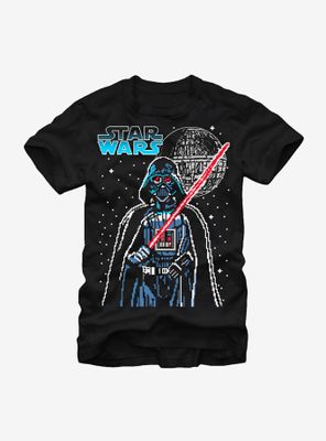 Star Wars Pixel Darth Vader Death T-Shirt