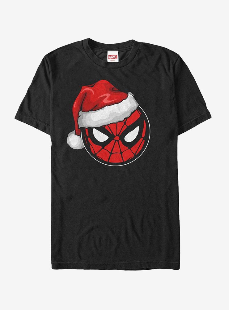 Marvel Christmas Spider-Man Santa Hat T-Shirt