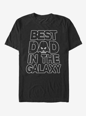 Star Wars Father's Day Best Dad Darth Vader Helmet T-Shirt
