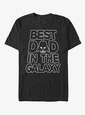 Star Wars Father's Day Best Dad Darth Vader Helmet T-Shirt