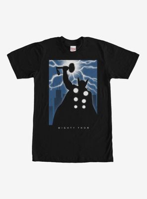 Marvel Mighty Thor Thunder Silhouette T-Shirt
