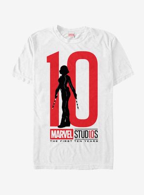 Marvel 10 Anniversary Black Widow T-Shirt