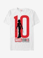 Marvel 10 Anniversary Black Widow T-Shirt