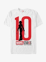 Marvel 10 Anniversary Black Widow T-Shirt