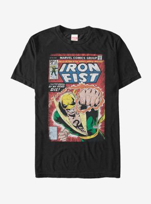 Marvel Iron Fist Comic Book Print T-Shirt