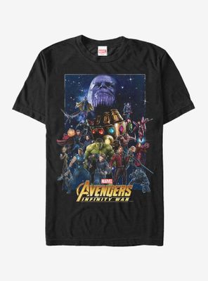 Marvel Avengers: Infinity War Character Collage T-Shirt