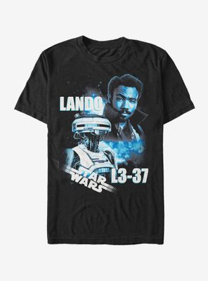 Star Wars Lando and L3-37 Name T-Shirt