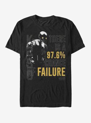 Star Wars K-2SO Chance of Failure T-Shirt