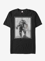 Marvel Avengers: Infinity War Thanos Grayscale T-Shirt