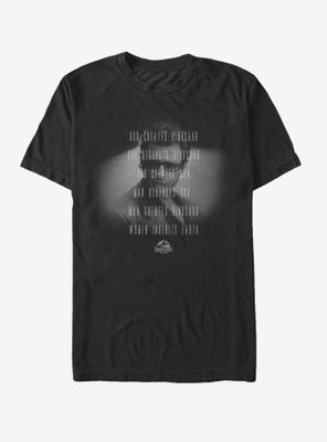 Jurassic Park Dr. Malcolm Man Creates Dinosaur T-Shirt